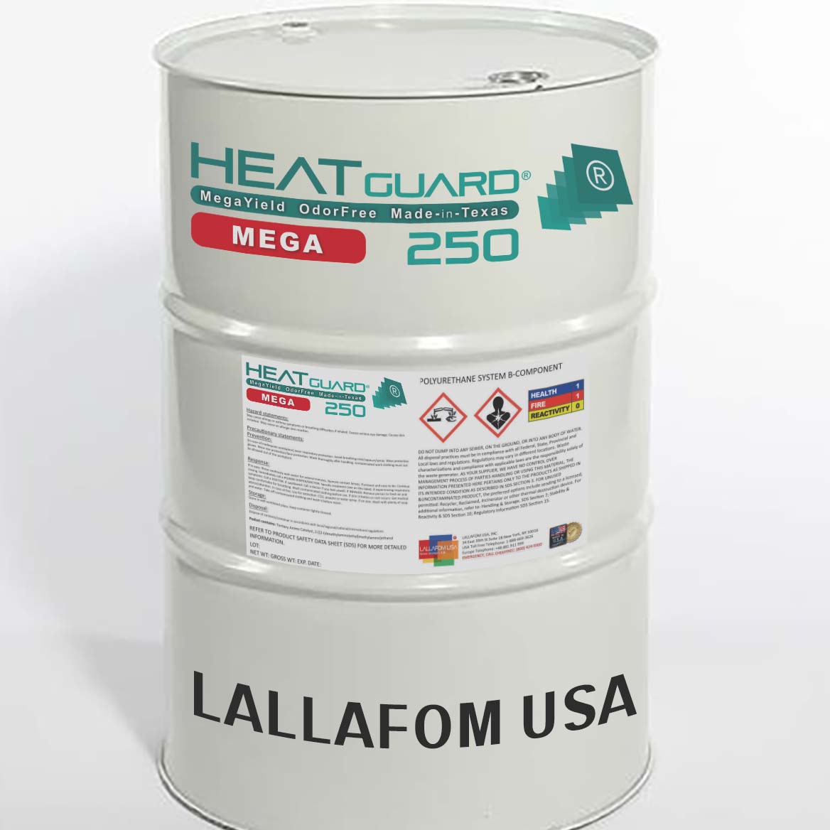 HEATGUARD 250 DACH +5°C - 45kg/m3 Z-K 9-11m3 USA 227kg HEATGUARD 250 DACH +5°C - 45kg/m3 Z-K 9-11m3 USA 227kg