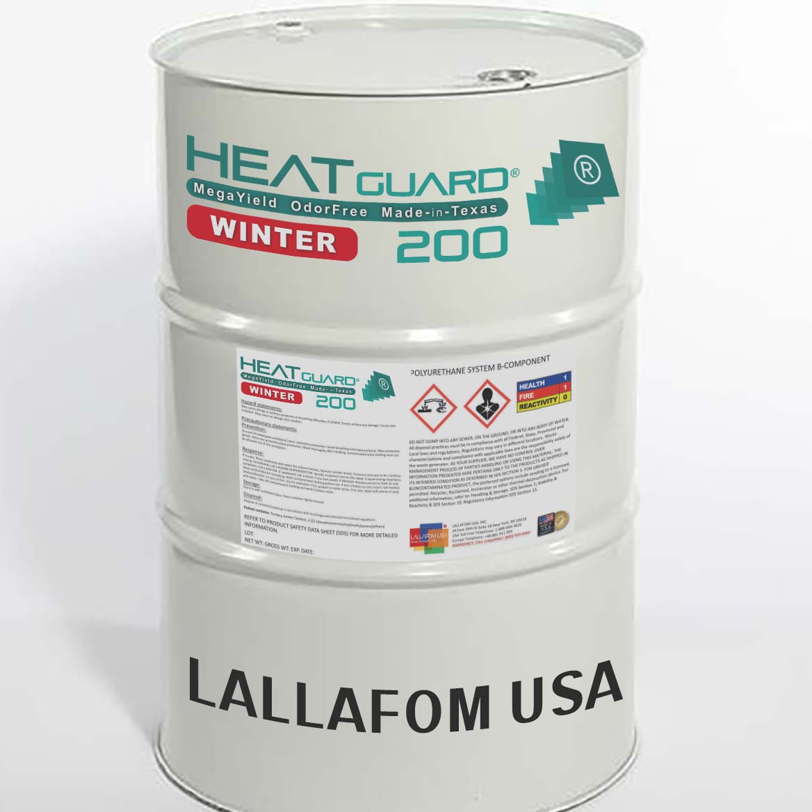 HEATGUARD 200W -10°C - 35kg/m3 Z-K 11-13m3 USA 227kg HEATGUARD 200W -10°C - 35kg/m3 Z-K 11-13m3 USA 227kg